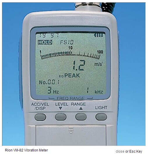 日本Rion理音VM-82便攜式測振儀